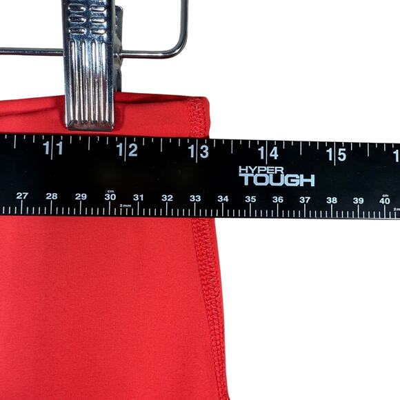 prAna Layna 7/8 High Rise Leggings Coral Red Yoga Pants Pilates | Women’s Medium - Picture 6 of 8